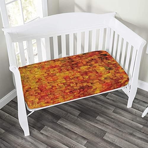 XISUNYA Decorative Crib Sheet Set 28x52x8 Microfiber Fitted Baby Sheet
