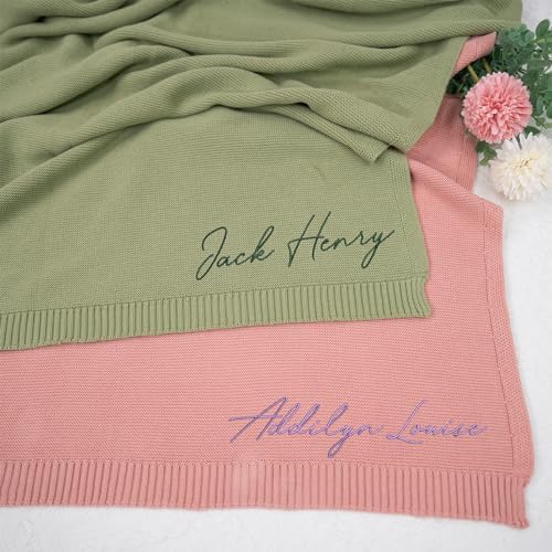 NAZENTI Personalized Baby Blanket with Name