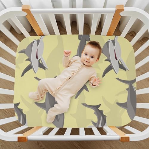Gbjiemia Great Hammerhead Crib Sheets for Baby Boys and Girls