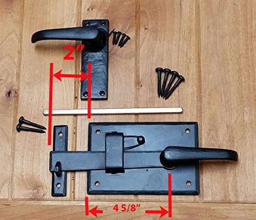 Wild West Hardware Gate Latch Lever Black Left Hand