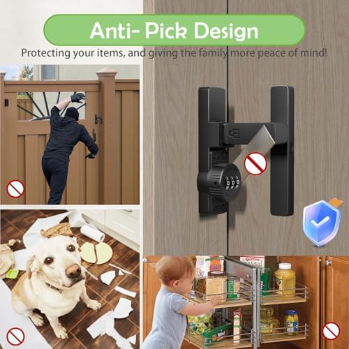 EASY MSR 90 Degree Flip Barn Door Lock Black