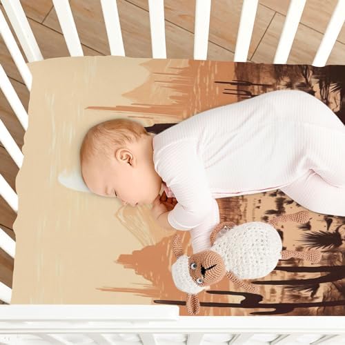 Jihqo Western Desert Cowboys Crib Sheets Pack N Play