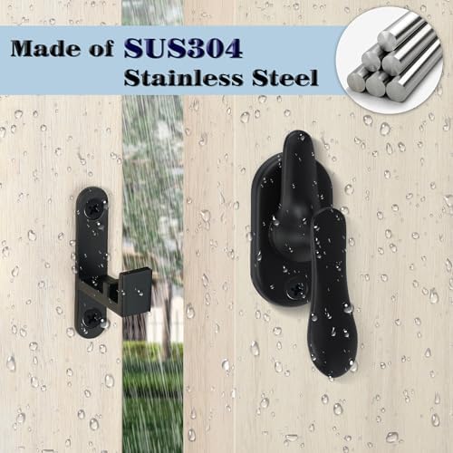 Alise Flip Latch Lock Matte Black Gate Hardware