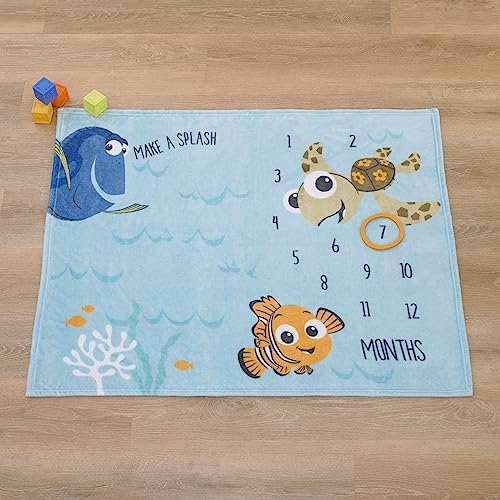 Disney Finding Nemo Blue Make a Splash Baby Blanket