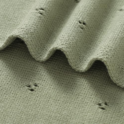 Mimixiong Soft Organic Cotton Swaddling Blanket 40x30 Inch