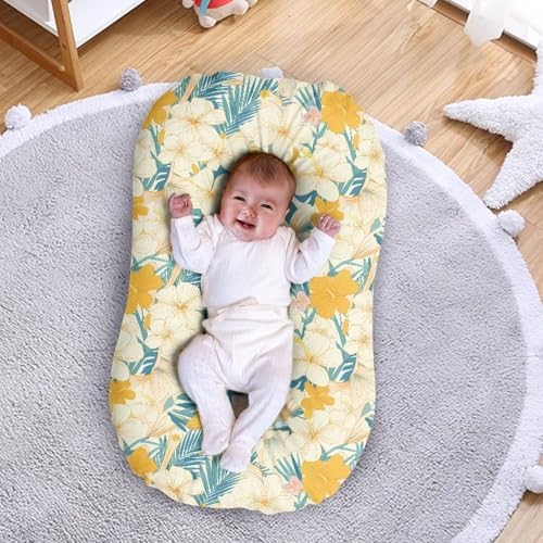 Daulesho Hibiscus Baby Crib Sheet - Soft Breathable Universal Fit