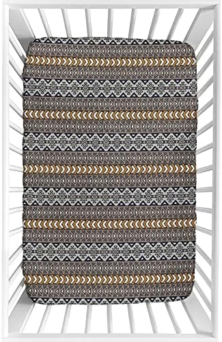 XISUNYA Aztec Crib Sheet Set 28x52x8 Microfiber