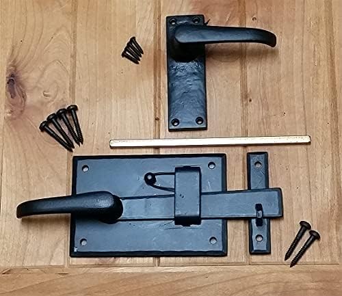 Wild West Hardware Gate Latch Right Hand Black Heavy Duty