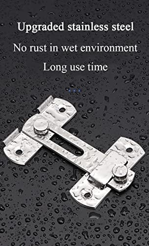 SHAUNI Stainless Steel Gate Latch 90 Degree Door Buckle