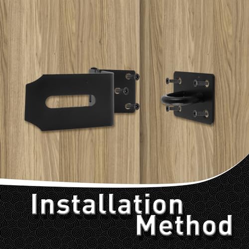 4 Inch Stainless Steel Door Latch Padlock Hasp Set with Keys