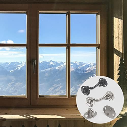 DEIHGE Hook and Eye Latch Gate Bolt Lock