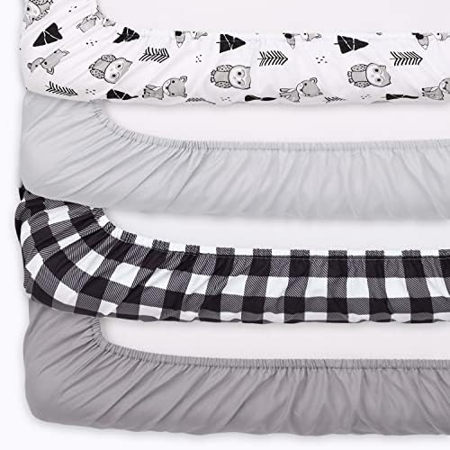 Peanutshell Woodland Animals Nautical Crib Sheets for Boys 8 Pack