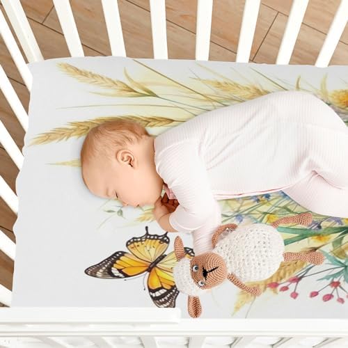Jihqo Rustic Wildflowers Crib Sheets Pack