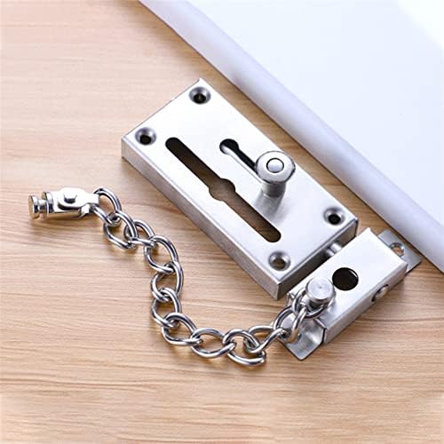 SHAUNI Door Slide Bolt Latch with Theft Chain 1Pcs