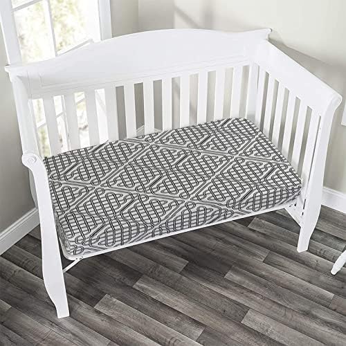 XISUNYA Decorative Crib Sheet Set with Celtic Pattern