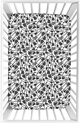 XISUNYA Decorative Crib Sheet Set Grunge Style