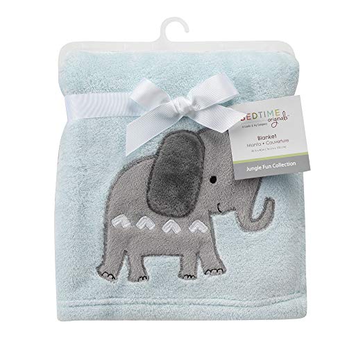 Bedtime Originals Jungle Fun Baby Blanket Blue