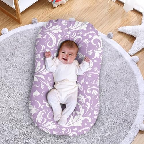 Daulesho Damask Floral Baby Crib Sheet