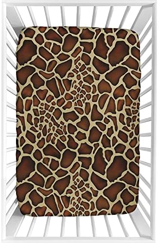 Giraffe Skin Print Crib Sheet Set 28x52