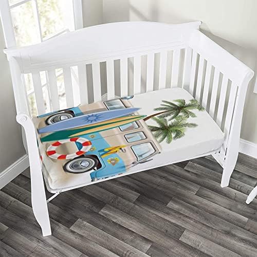 XISUNYA Surfing Weekend Crib Sheet Set
