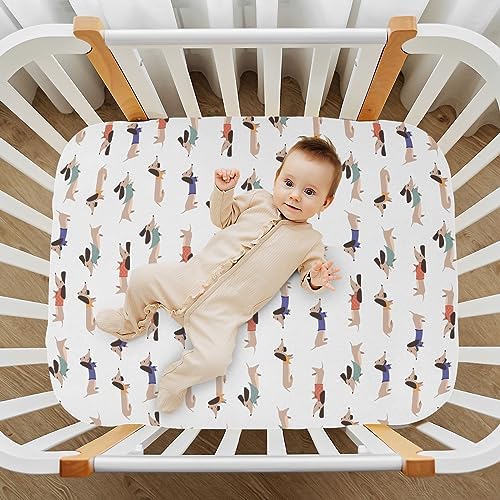 KICPOAY Fitted Crib Sheets for Baby Toddler