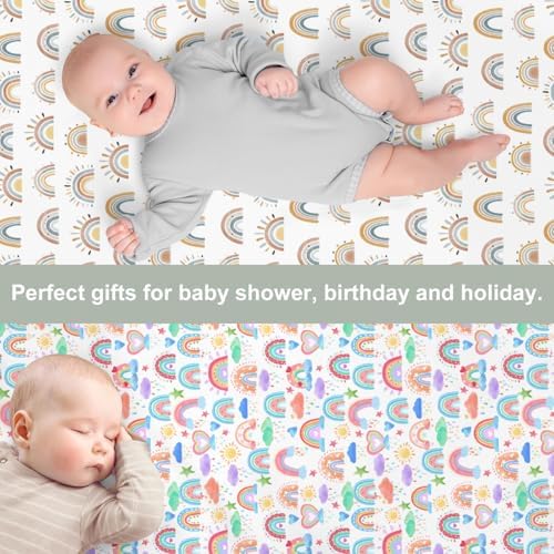 Boho Rainbow Crib Sheets 2 Pack 52x28inch