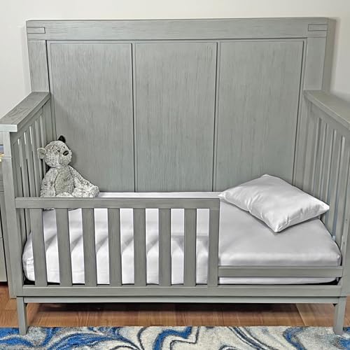 Mulberry Park Fitted Silk Crib Sheet - 19 Momme Pure Silk for Baby