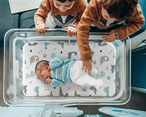 JHION Dinosaur Crib Sheets Fitted 2 Pack