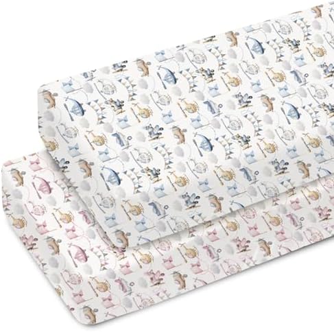 Watercolor Airplanes Helicopters Baby Crib Sheets 2 Pack