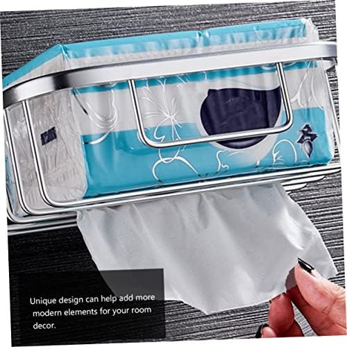 WHAMVOX 1pc Cup Toilet Paper Holder Wall Mount Space-Saving Design