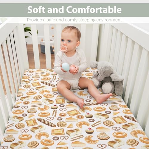Soft Fitted Crib Sheets for Boys and Girls 28x52