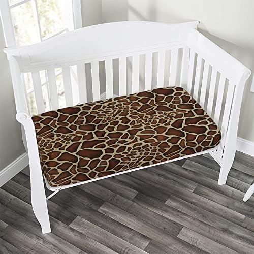 Giraffe Skin Print Crib Sheet Set 28x52