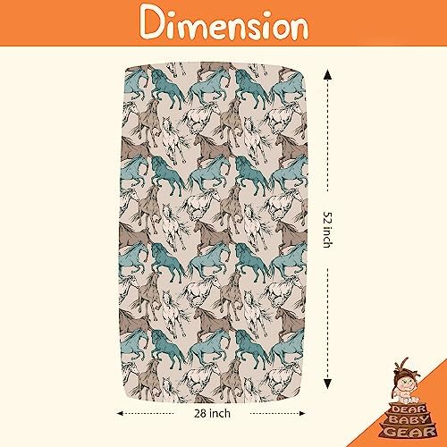 Dear Baby Gear Crib Sheets with Natural Print