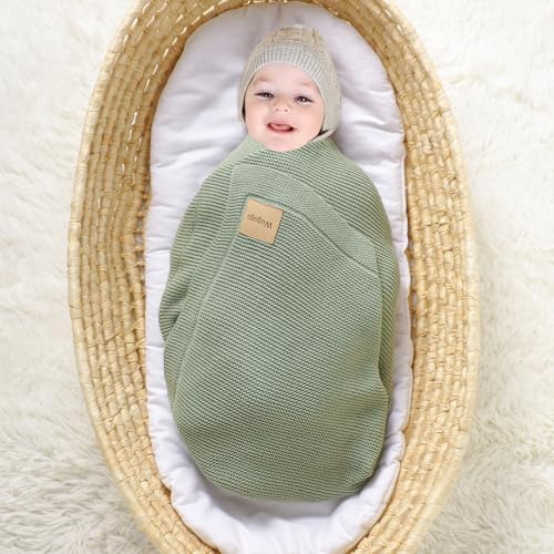 Wugugu 30x40 Inch Baby Blanket Soft Knit for Boys Girls