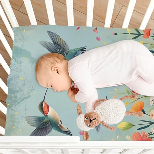 Jihqo Hummingbirds Wildflowers Crib Sheets Pack N Play