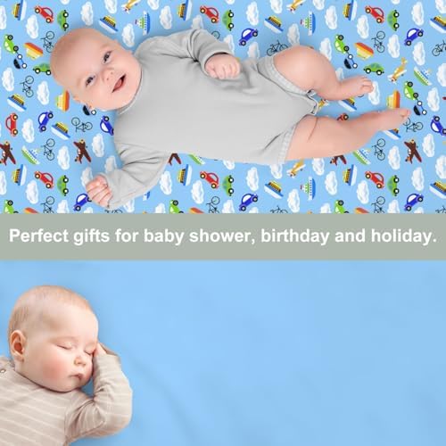 Blue Planes Baby Crib Sheets 52x28 Fitted 2 Pack 1