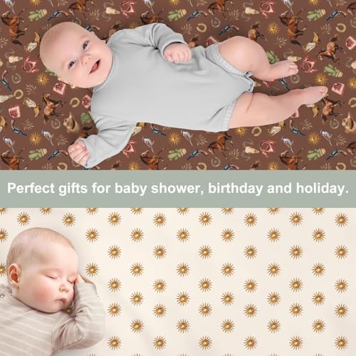 Western Cowboy Crib Sheets 52x28 - 2 Pack