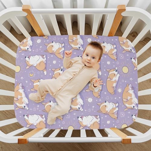 MNSRUU Baby Crib Sheets Soft Breathable Fitted Playard Bedding