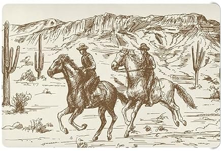 SHJI Baby Crib Sheet Wild West Design 52x28in