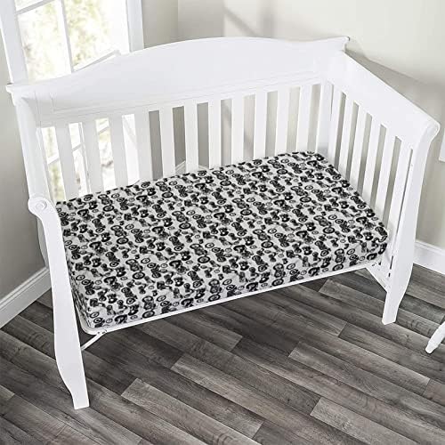XISUNYA Decorative Crib Sheet Set 28x52x8 Motorbike Print