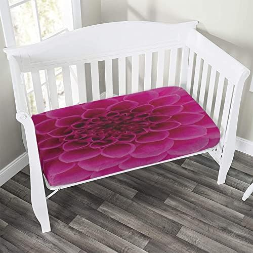XISUNYA Decorative Crib Sheet Set Floral Microfiber 28x52x8