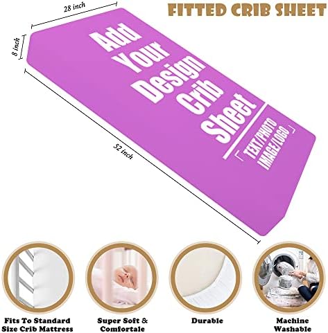Custom Fitted Crib Sheets with Photo Design