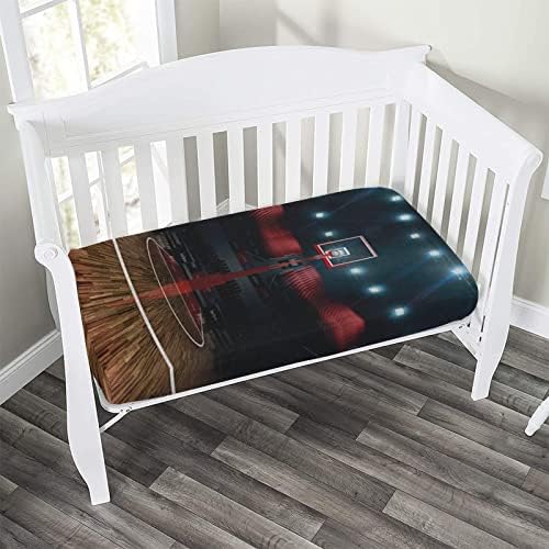 XISUNYA Decorative Crib Sheet Set 28x52 Microfiber Sports Print