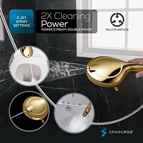 SparkPod 10-Mode Handheld Shower Head with Hose