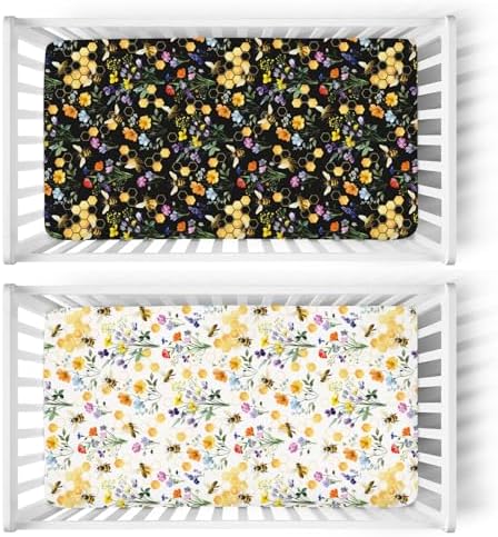 Boho Honeycomb Baby Crib Sheets 2 Pack