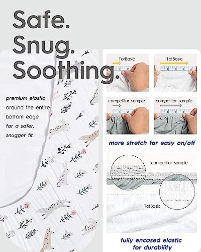 TotBasic Extra Stretchy Changing Pad Cover 2 Pack 1