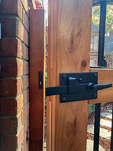 Wild West Hardware Gate Latch Lever Black Left Hand