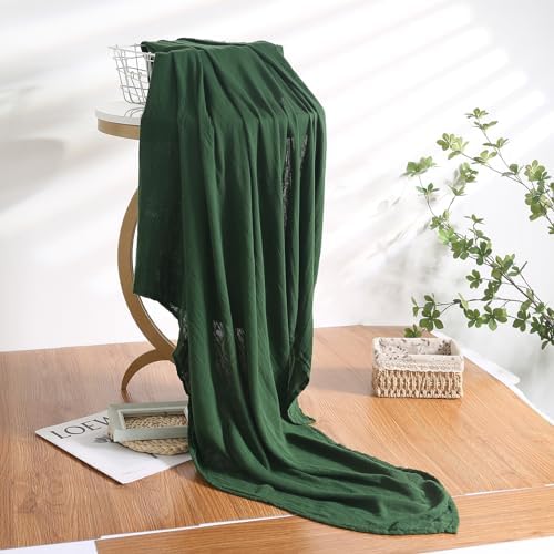 Hollyoo Muslin Swaddle Blanket 47x47 Soft Silky Viscose for Newborn