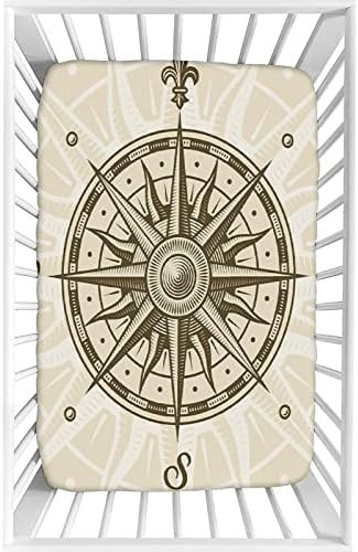 XISUNYA Decorative Crib Sheet Set with Sun Motifs