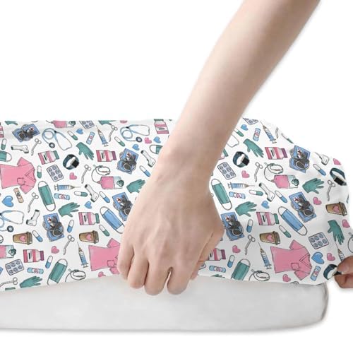 Pink Blue Nursing Crib Sheets 2 Pack